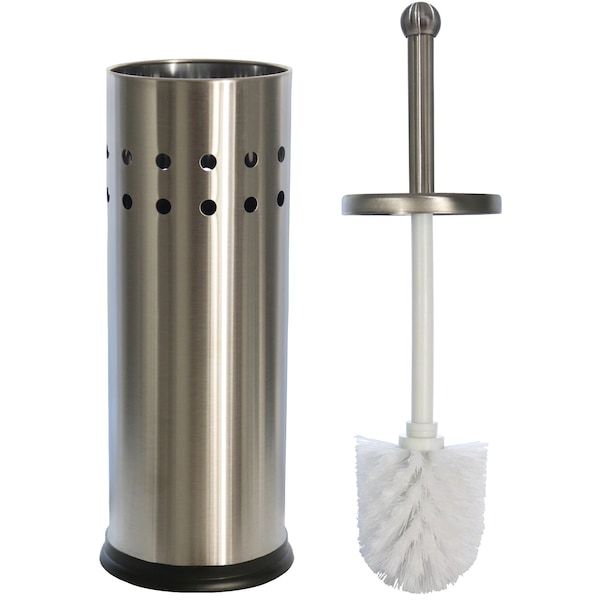Blue Donuts Vented Stainless Steel Toilet Brush Holder BD3931147 - main
